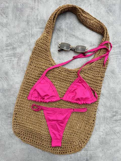 Biquíni de Fita Tropicale Rosa