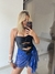Saia Amarração Mood Praiano Renda Azul Escura - comprar online