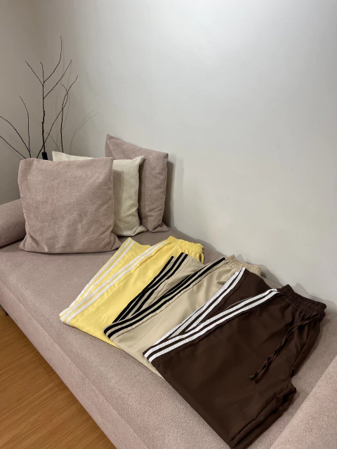 Track Pants Butter Yellow, Bege e Marrom