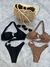 Body Maiô Sole Preto e Marrom - comprar online