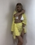 Conjunto Mood Praiano Renda Amarelo (Kimono + Saia Amarração) - Mundo Amis