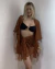 Conjunto Mood Praiano Renda Marrom (Kimono + Saia Amarração) - comprar online