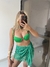 Saia Amarração Mood Praiano Renda Verde - comprar online