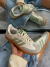 Samba Off White e Verde Claro