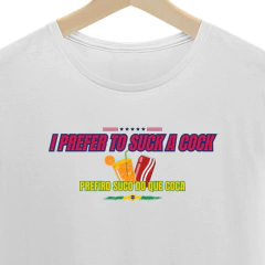 I prefer to suck a cock