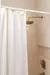 Cortina de baño gasa rustica off white