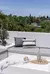 Almohadon de exterior impermeable combinado blanco y gris oscuro en internet