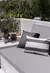 Almohadon de exterior impermeable combinado blanco y gris oscuro - comprar online