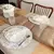 Individual cruzado impermeable premium beige con vainilla - comprar online