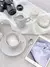 Camino de gasa arrugada off white - comprar online