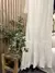 Cortina de baño gasa volados off white - comprar online