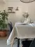Mantel impermeable premium beige con fleco grande - RIA DECO MAYORISTA
