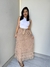 Saia Tule Longa Rebeca Marrom - loja online