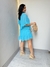Vestido Zoe Manga curta Azul - comprar online