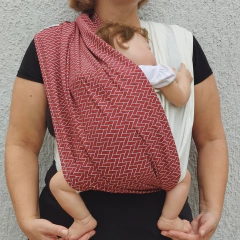 Fast Sling de Vestir Tijolinho Cereja com Marfim Baunilha