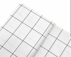 Fralda Dupla 100% Algodão - Grid Branco - comprar online