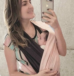 Fast Sling de Vestir Poá Rosa com Cinza Chumbo - comprar online