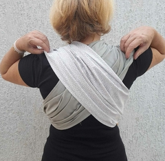 Fast Sling de Vestir Florzinhas + Cinza Claro - comprar online
