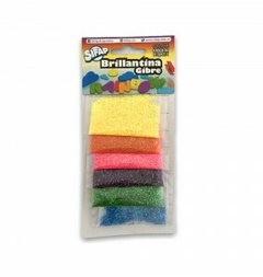 Brillantina C/Formas Rainbow x 6 sobres