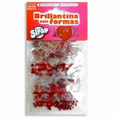 Brillantina C/Formas Love x 5 sobres - comprar online