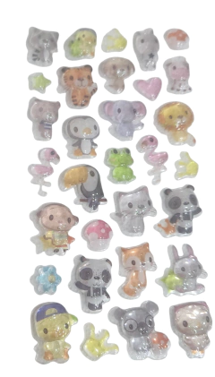 CHARMS EN PLANCHA TRASLUCIDOS ANIMALES DIVINOS!!! - - comprar online