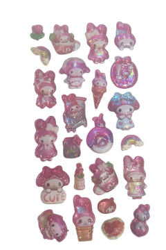 CHARMS EN PLANCHA TRASLUCIDOS MELODY DIVINOS!!! - comprar online