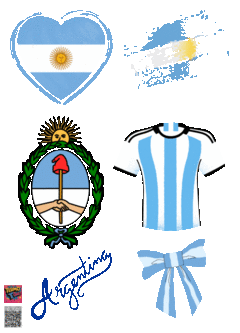 PLANTILLA DE 20 cm x 14, 4 cm DE APLIQUES DTF TERMOPEGABLE TEMATICA ARGENTINA - BOX POPULIX