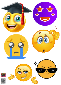 PLANTILLA 20 cm x 14,4 cm DE APLIQUES DTF TERMOPEGABLE TEMATICA EMOJIS en internet