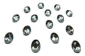 GEMAS TERMOADHESIVAS PLATEADAS OVAL 18 X 25 mm POR 200 UNIDADES - comprar online