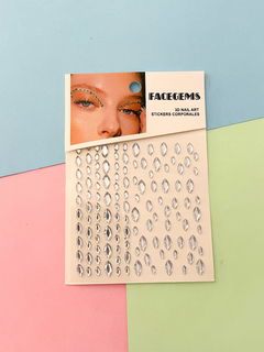 GEMAS STRASS STICKERS AUTOADHESIVOS