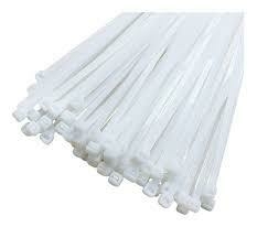 PRECINTOS PLASTICOS BLANCOS POR 100 UNIDADES