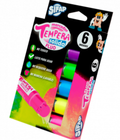 TEMPERAS SOLIDAS SIFAP POR 6 UNIDADES - tienda online