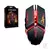 Mouse Gamer com Fio USB - INFOKIT GM-705 X-SOLDADO Preto e Vermelho