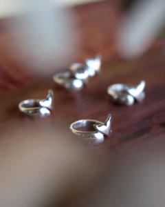 Anillo ballena plata - tienda online