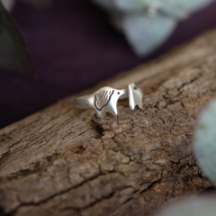 Anillo perrucho plata