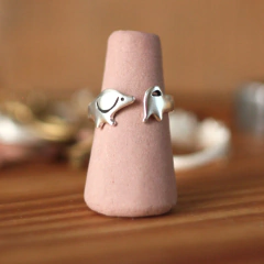 Anillo + aros salchi de plata en internet