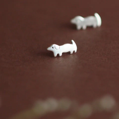 Anillo + aros salchi de plata - tienda online