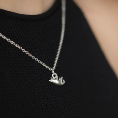 Dije gato miniatura de plata en internet