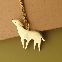 Collar galgo de bronce