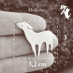 Pin galgo bronce - Joyas Animaluchitis