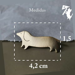 Pin perro salchicha bronce - comprar online