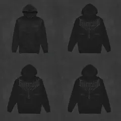 Buzo algodon pesado "NEw cult" BLACK