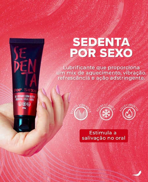 Gel Lubrificante Sedenta por Sexo Gel Vibrante. 50g.