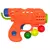 Pistola Lança Bola 12cm 04 Peças Colorido na internet