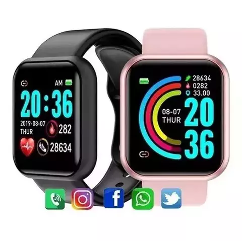Relógio Smartband D20 Smartwatch Inteligente Função Cardíaca