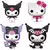 Imagem do Coleção 4 Bonecos Tipo Funko Pop Figura Sanrio para Crianças, Figuras Anime, Kuromi My Melody Cinnamoroll, Hello Kitty