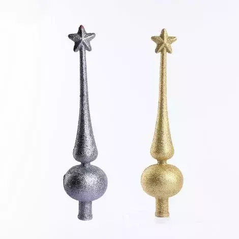 Ponteira para Arvore 26cm Glitter Color Natal