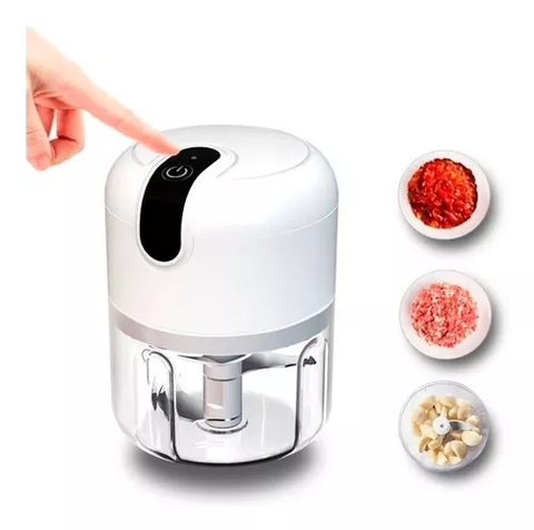 Mini Processador E Triturador De Alimentos Elétrico