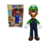 Boneco Figura de Ação Colecionável Super Mario Bros - Articulável e com Luz no Peito - Personagem: Luigi