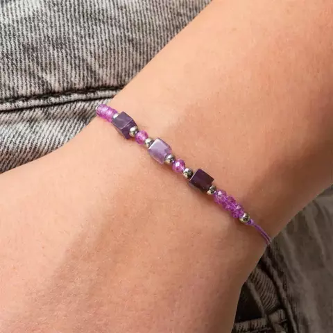 Pulsera Acero Piedras Naturales Aura - comprar online